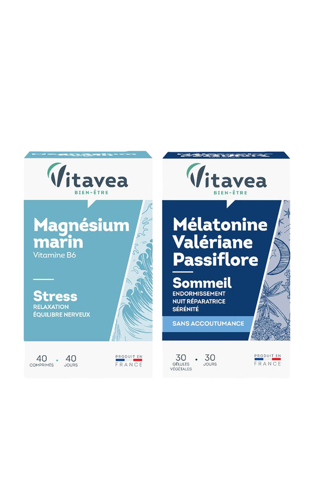 Cures relaxation & sommeil -  Magnésium & mélatonine - 2 produits
