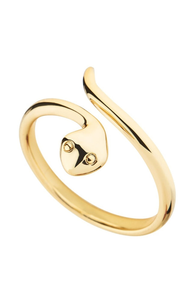 Bague Rosa réglable - Laiton doré à l'or fin 18k