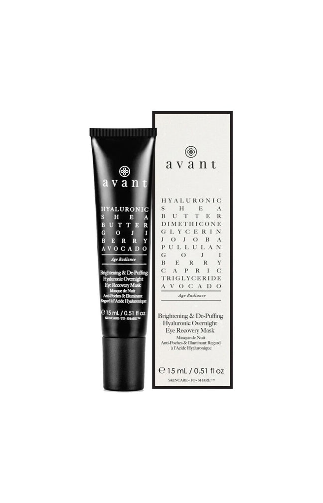 Masque de nuit contour des yeux anti-poches & illuminant - Acide hyaluronique - Age Radiance - 15 ml