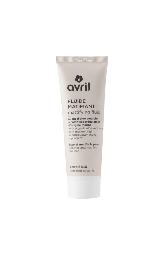 Fluide matifiant bio - Peaux mixtes à grasses - Visage