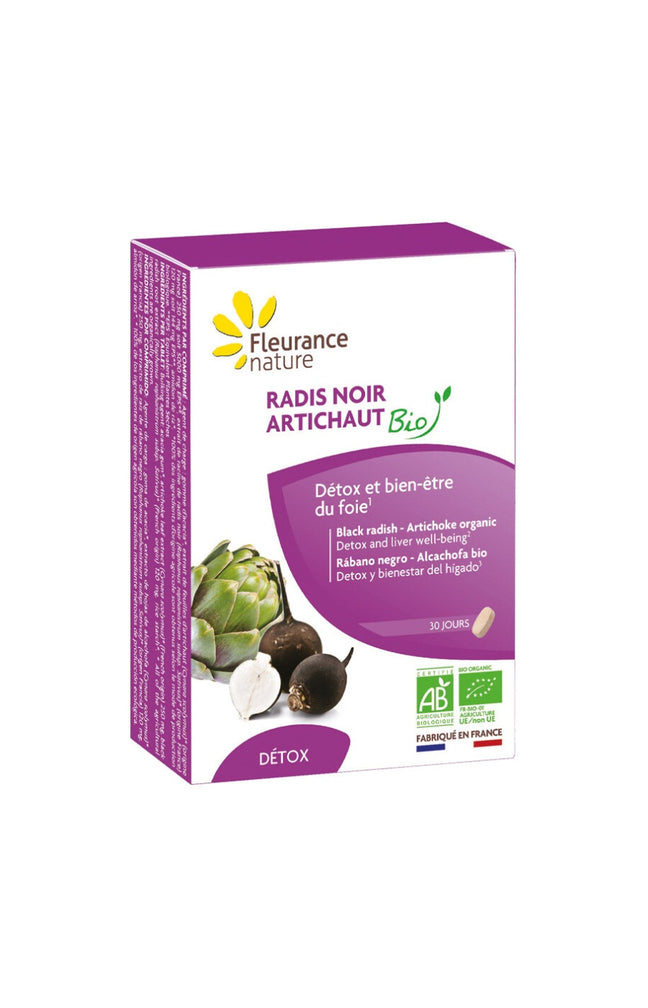 Cure détox & bien-être du foie bio - Radis noir & artichaut - 1 mois