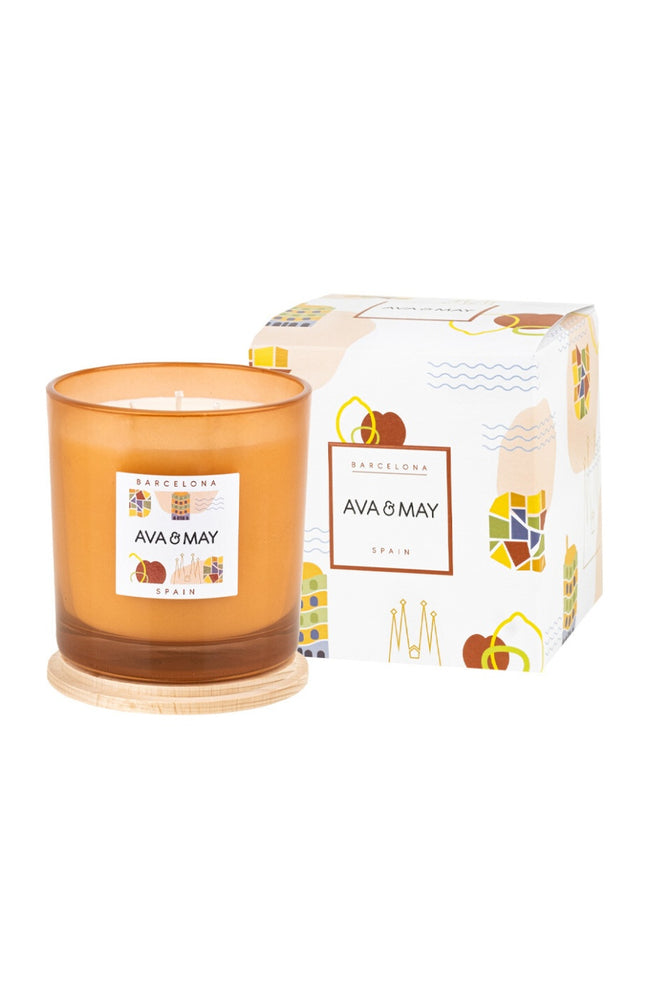 Bougie parfumée - Barcelone - Framboise & jasmin - 500 g