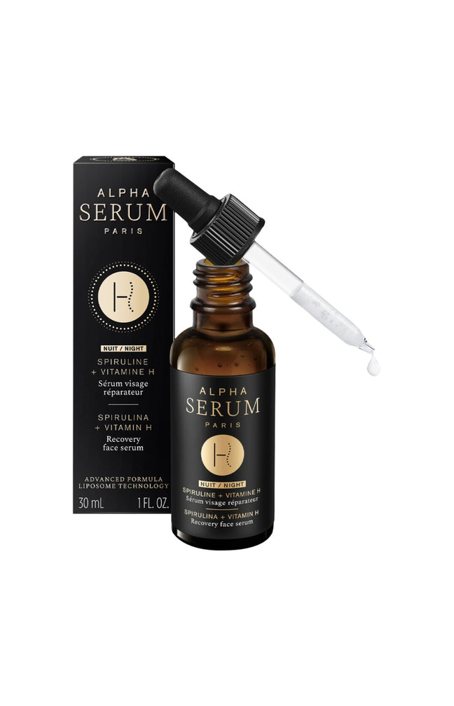 Sérum réparateur nuit - Spiruline & vitamine H - Visage - 30 ml