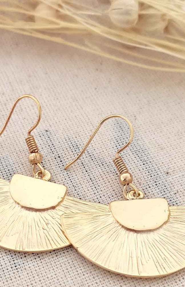 Boucles d'oreilles - Laiton plaqué or