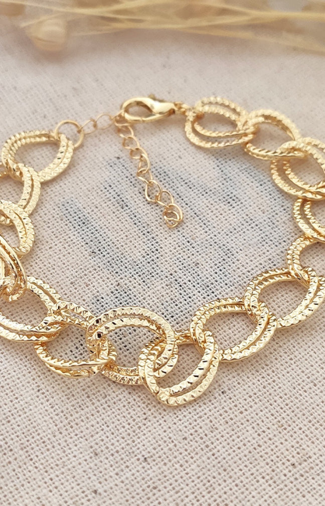 Bracelet - Laiton plaqué or