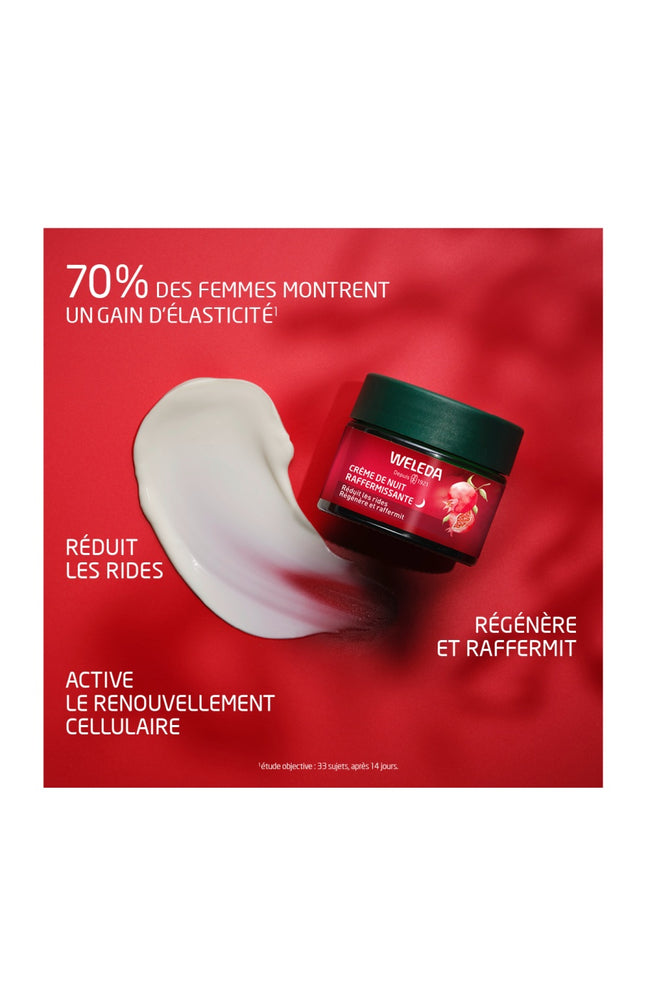 Crème de nuit raffermissante bio - Grenade & Maca - 40 ml
