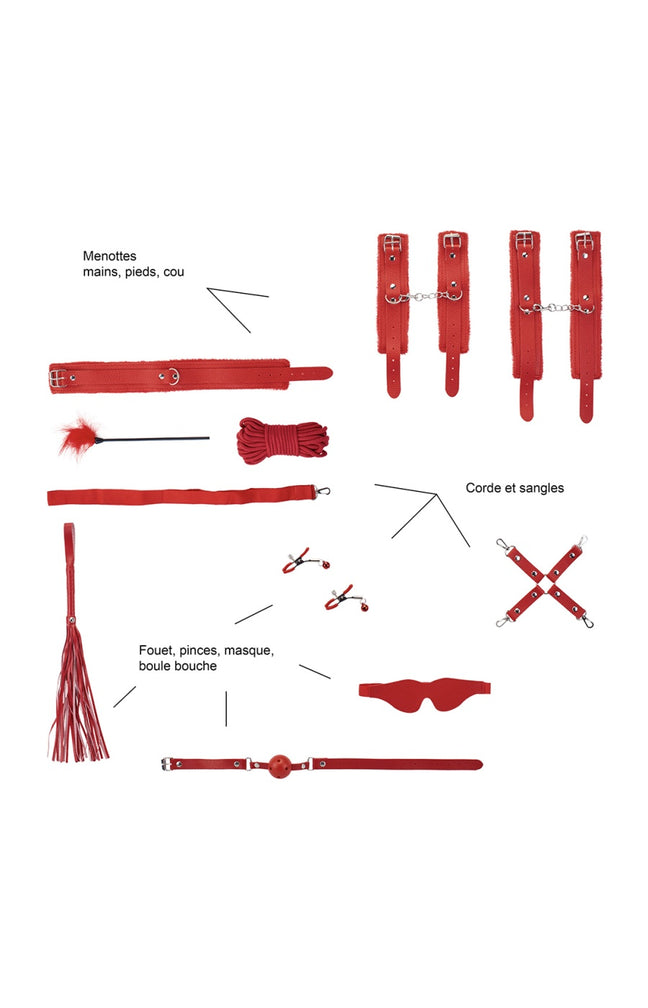 Set SM - 10 pièces - Rouge