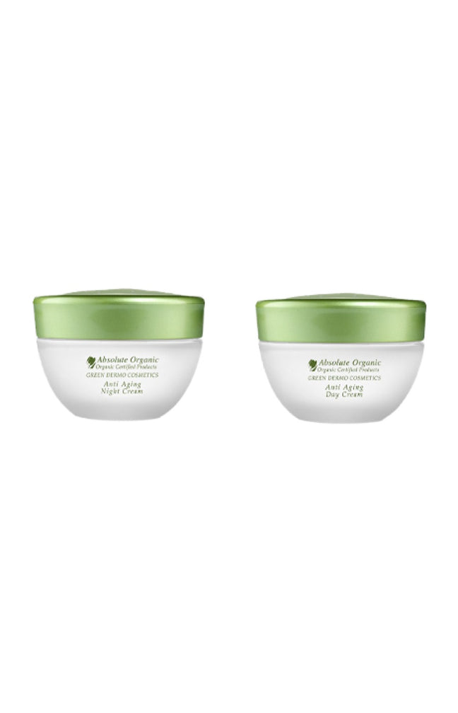 Crèmes de jour & nuit anti-âge bio - Aloe vera - Visage - 2 x 50 ml