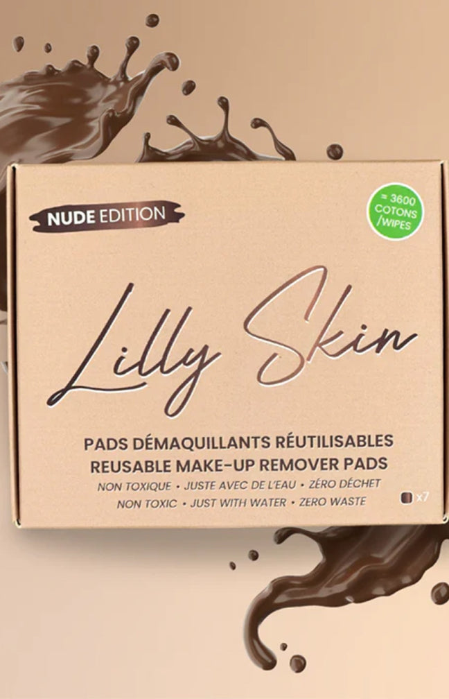 Disques démaquillants réutilisables - Nude - 7 unités