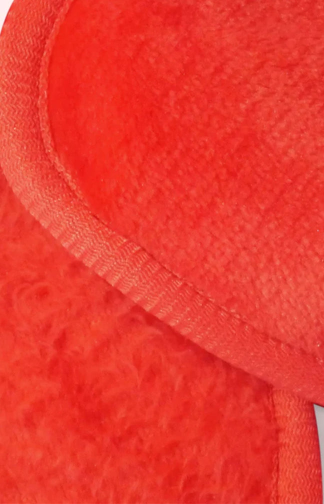 Disques démaquillants réutilisables - Red Love - 7 unités