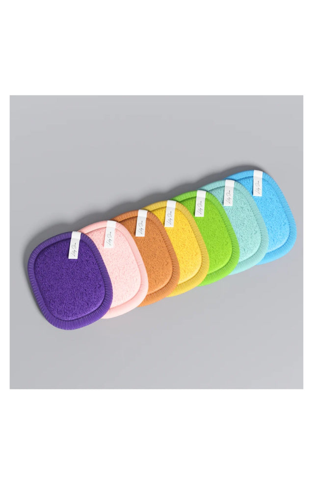 Disques démaquillants réutilisables XL - Rainbow - 7 unités