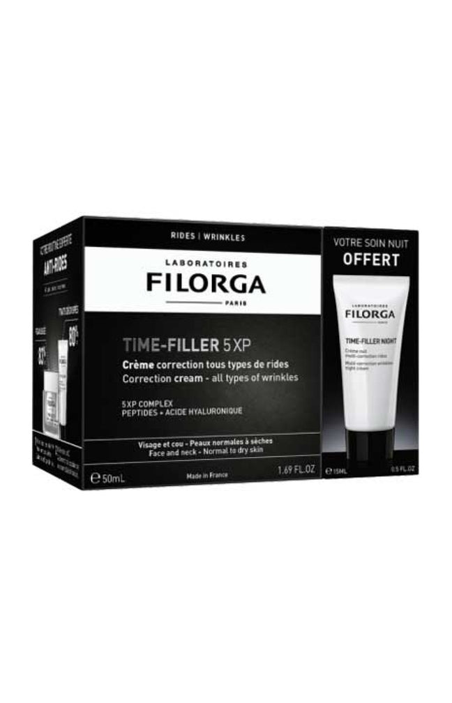 Coffret anti-rides crèmes - Time Filler - Jour & nuit - Peaux matures - 2 produits
