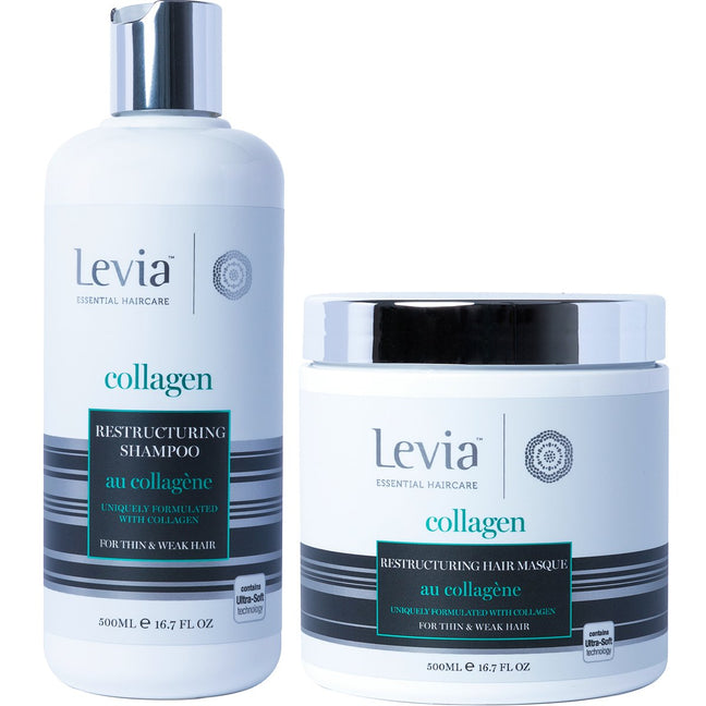 Shampoing & masque restructurants - Collagène - Cheveux fins - 2 x 500 ml