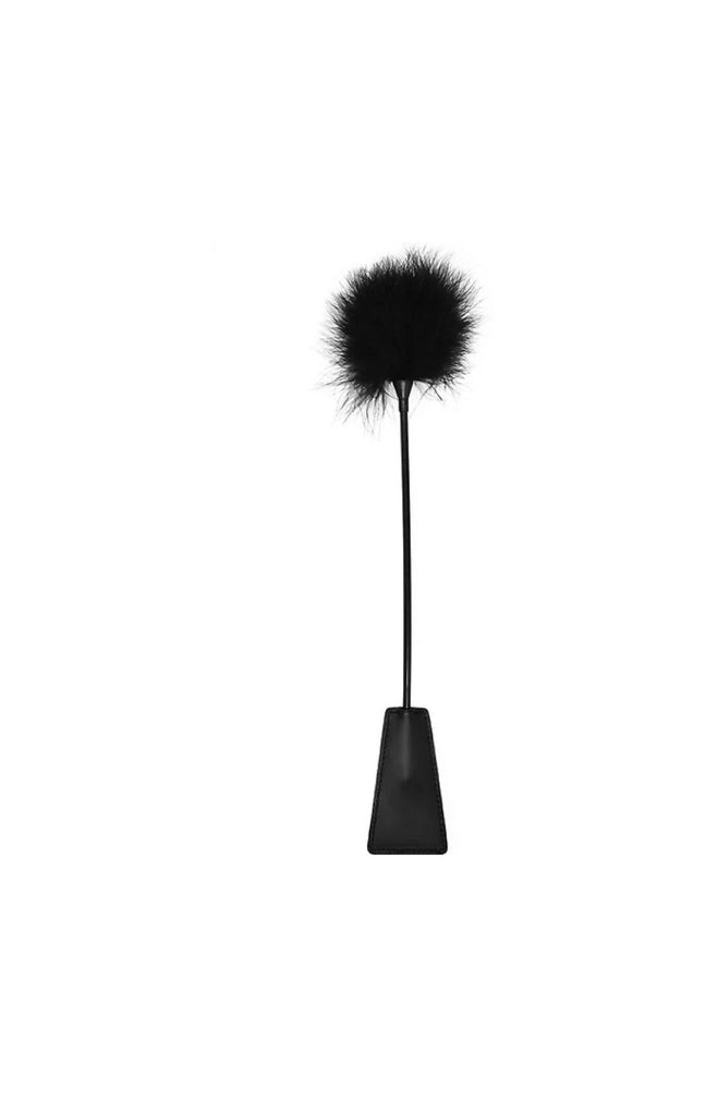 Cravache à plumes - Noir