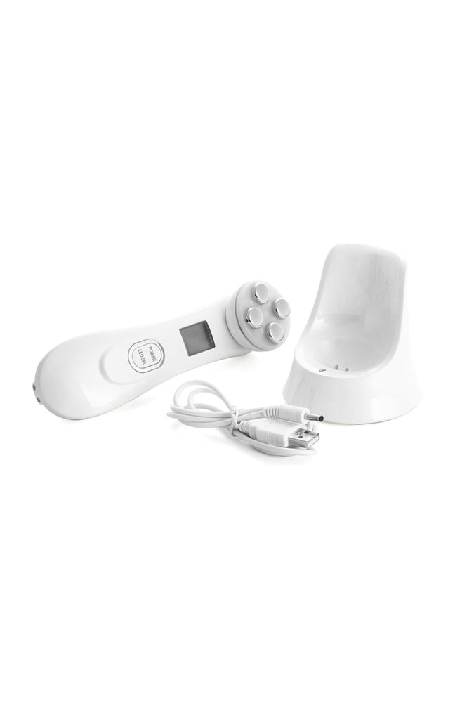 Électrostimulateur anti-âge - 5 fonctions - Visage - Blanc