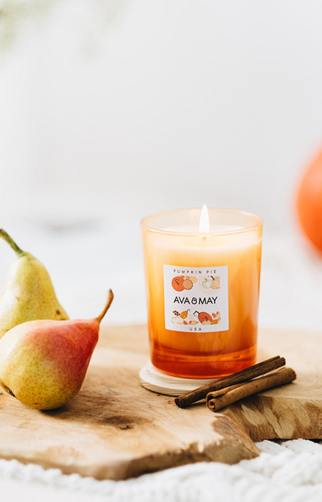 Bougie parfumée - Pumpkin pie - Poire & vanille - 180 g