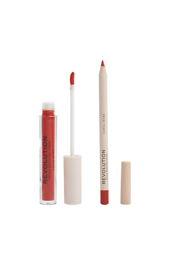 Kit rouge à lèvres liquide & crayon